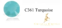 361 Turquoise Кристалл замок класс 5а шелк горячей фиксации страз Erinite железо на камне прозрачный Бирюзовый Кобальт Diy Стекло горячей фиксации Стразы - Цвет: 361 Turquoise