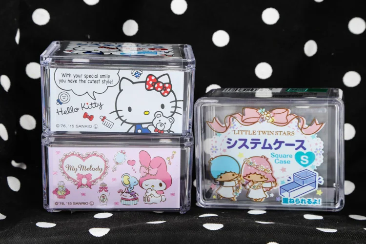 Милый Единорог Gemini мультфильм коробка прозрачная герметичная ювелирных изделий