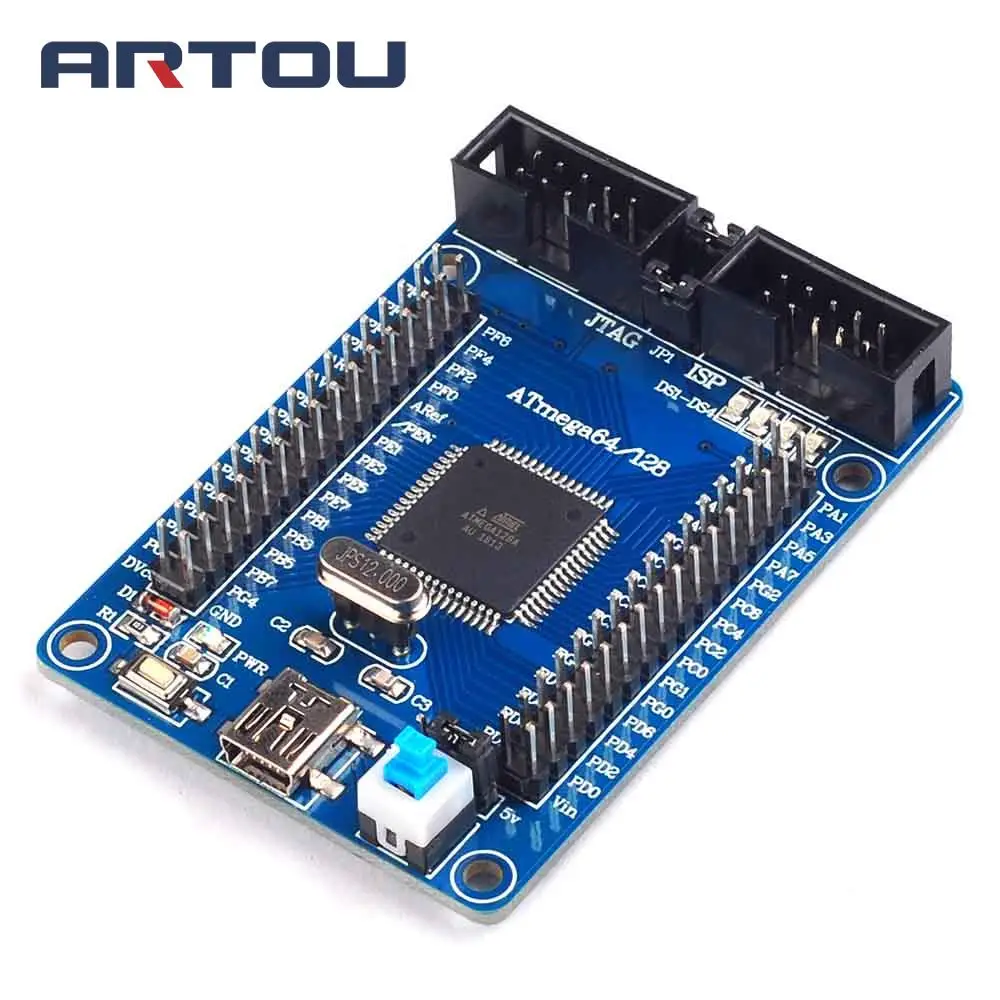ATmega128 макетная плата AVR макетная плата обучающая плата минимальная системная Базовая плата