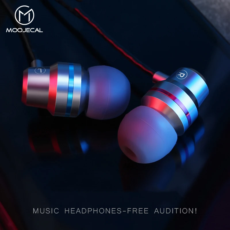 MOOJECAL металлические наушники капли для xiaomi huawei samsung sony iphone смартфон с микрофоном
