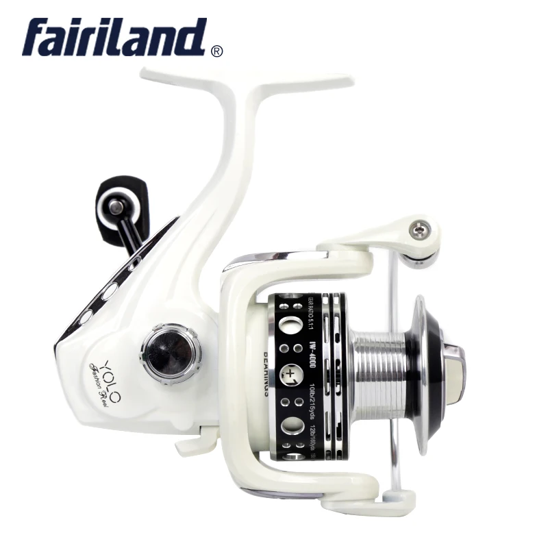 FAIRILAND CNC Точная механическая 8BB + 1 спиннинговая катушка IW 2000 6000 зеркальная