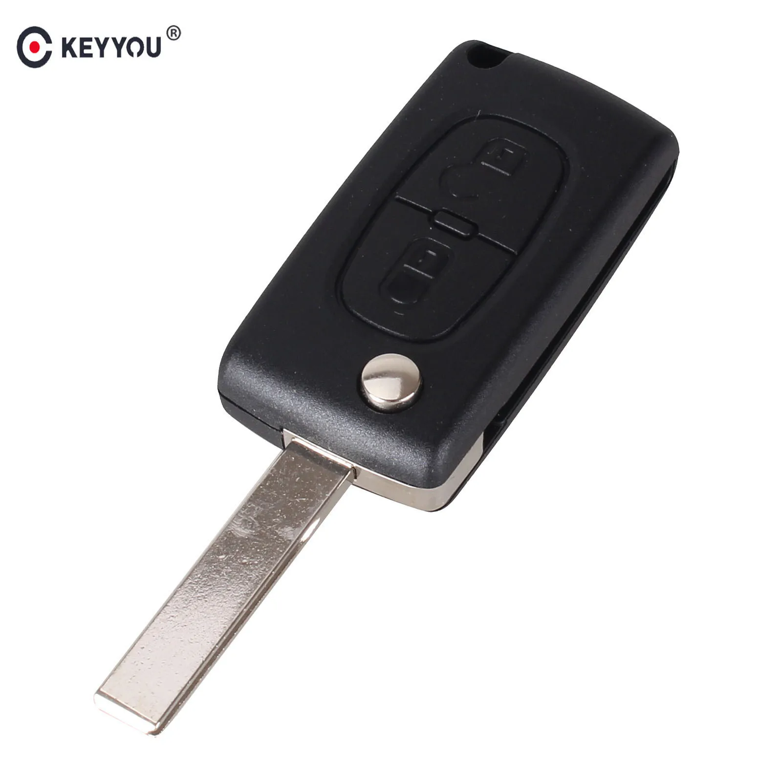 Раскладной чехол KEYYOU для автомобильного ключа пульта с 2 кнопками Citroen C2 C3 C4 C5 C6 C8