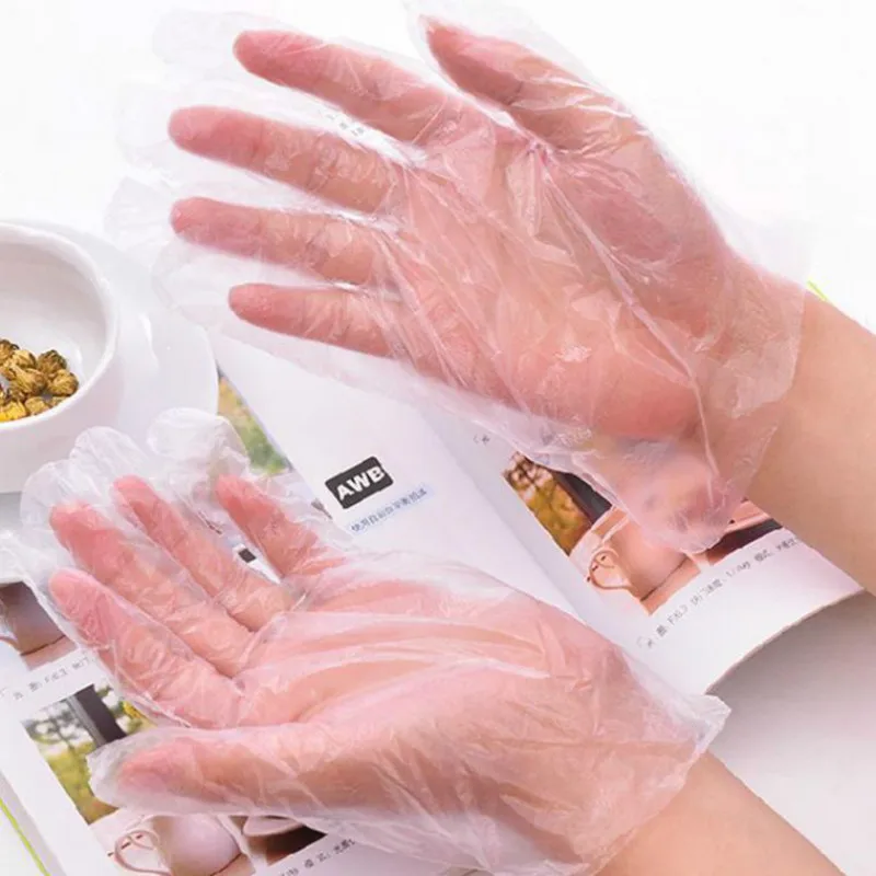 

Пластиковые перчатки для пищевых продуктов, экологичные одноразовые перчатки для ресторана, отеля, барбекю, пищи, пластиковые перчатки, Прямая поставка, 1000 шт.