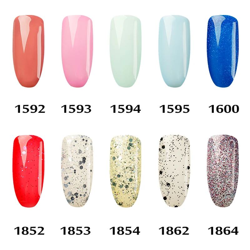 Gelfavor 7 мл чистый цвет серии No.1467-1864 цветов замочить от УФ лак для ногтей