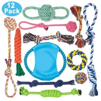 12pcs large dog toy sets chew rope toys for dog chewing toys for dog outdoor teeth clean toy for big dogs juguete para perros