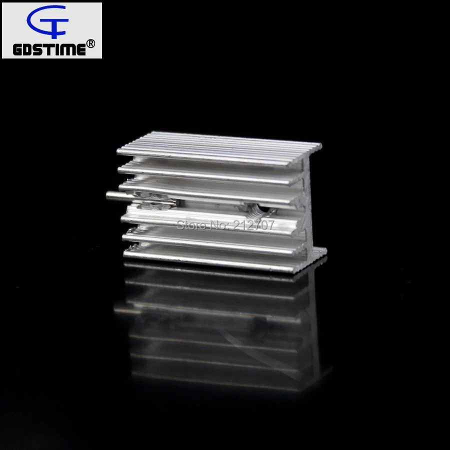 

500Pcs Gdstime Aluminium TO-220 Heatsink TO 220 Heat Sink Transistor Radiator TO220 Cooler Cooling 7805 21*15*10MM