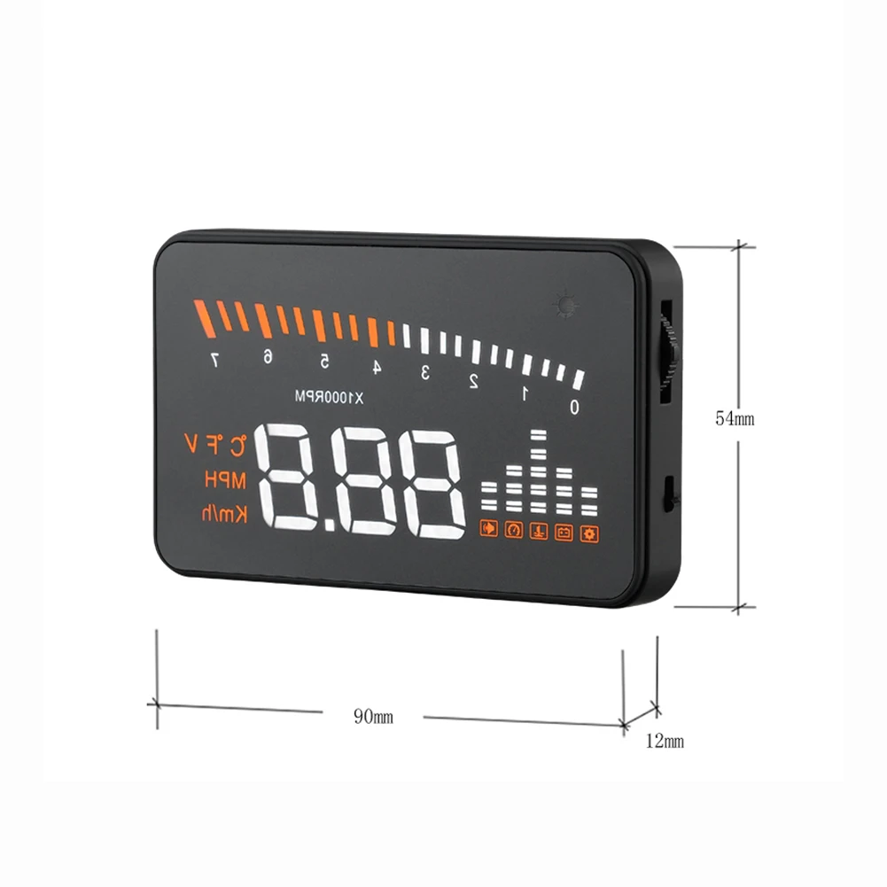 X5 HUD Автомобильный дисплей проекционный Стайлинг сигнализация скорости OBD II