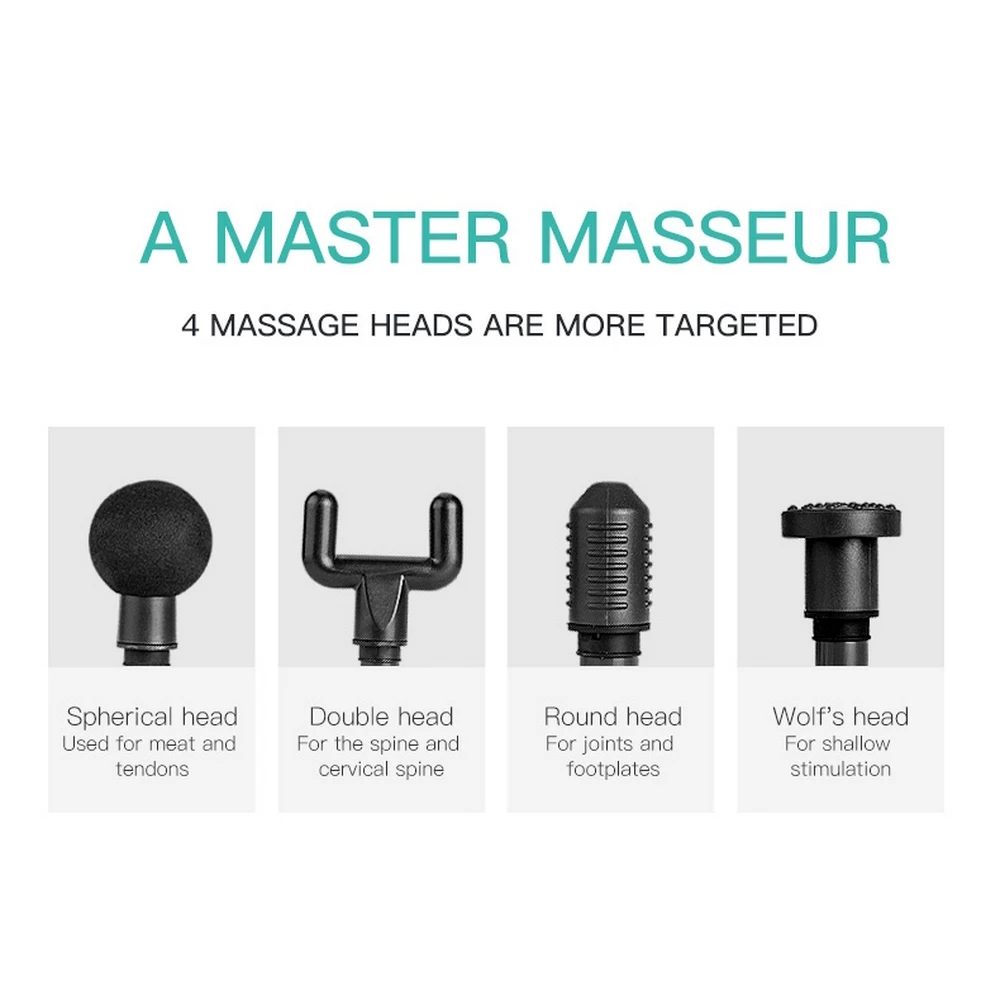 Массажный пистолет для глубоких мышц 5 скоростей беспроводной массажер