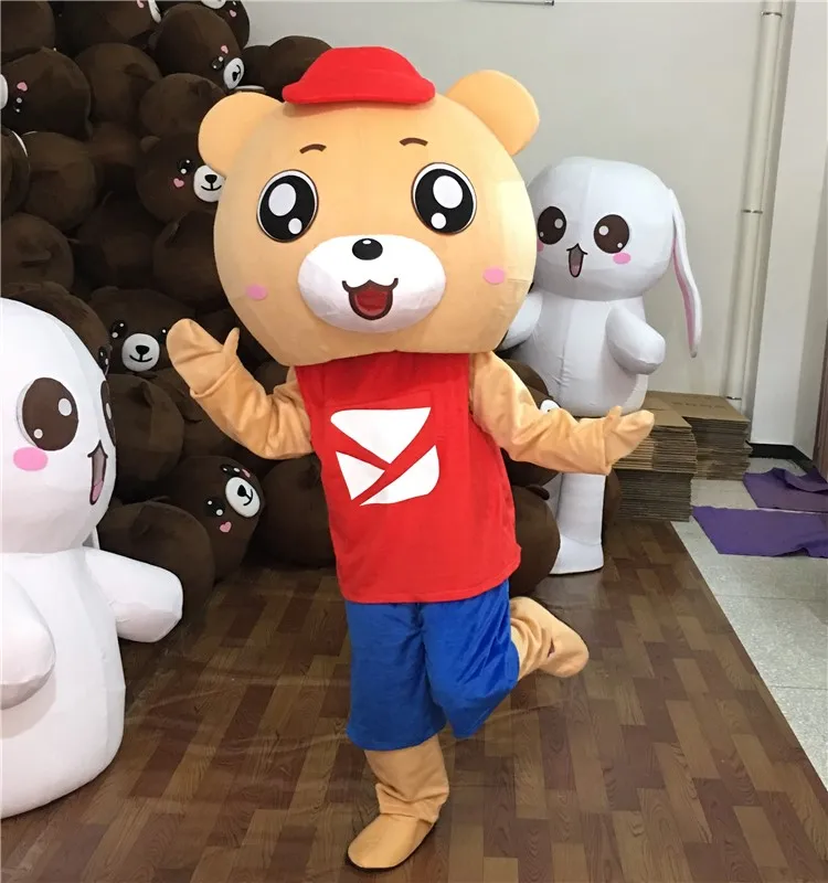 Костюмы для косплея костюм медведя-талисмана мультяшный персонаж взрослых