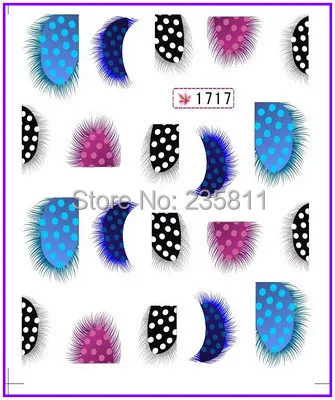1X переводные наклейки для дизайна ногтей|water decals feather|nail art water transferart |