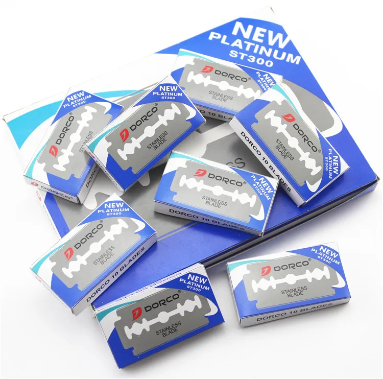 100 шт. 100% оригинальные мужские лезвия для бритья суперострые из нержавеющей стали
