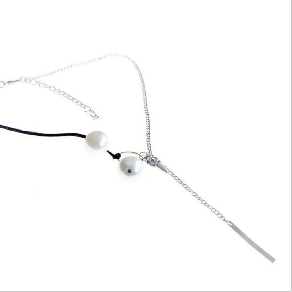 Ожерелье женское с белым жемчугом романтическое Очаровательное ожерелье