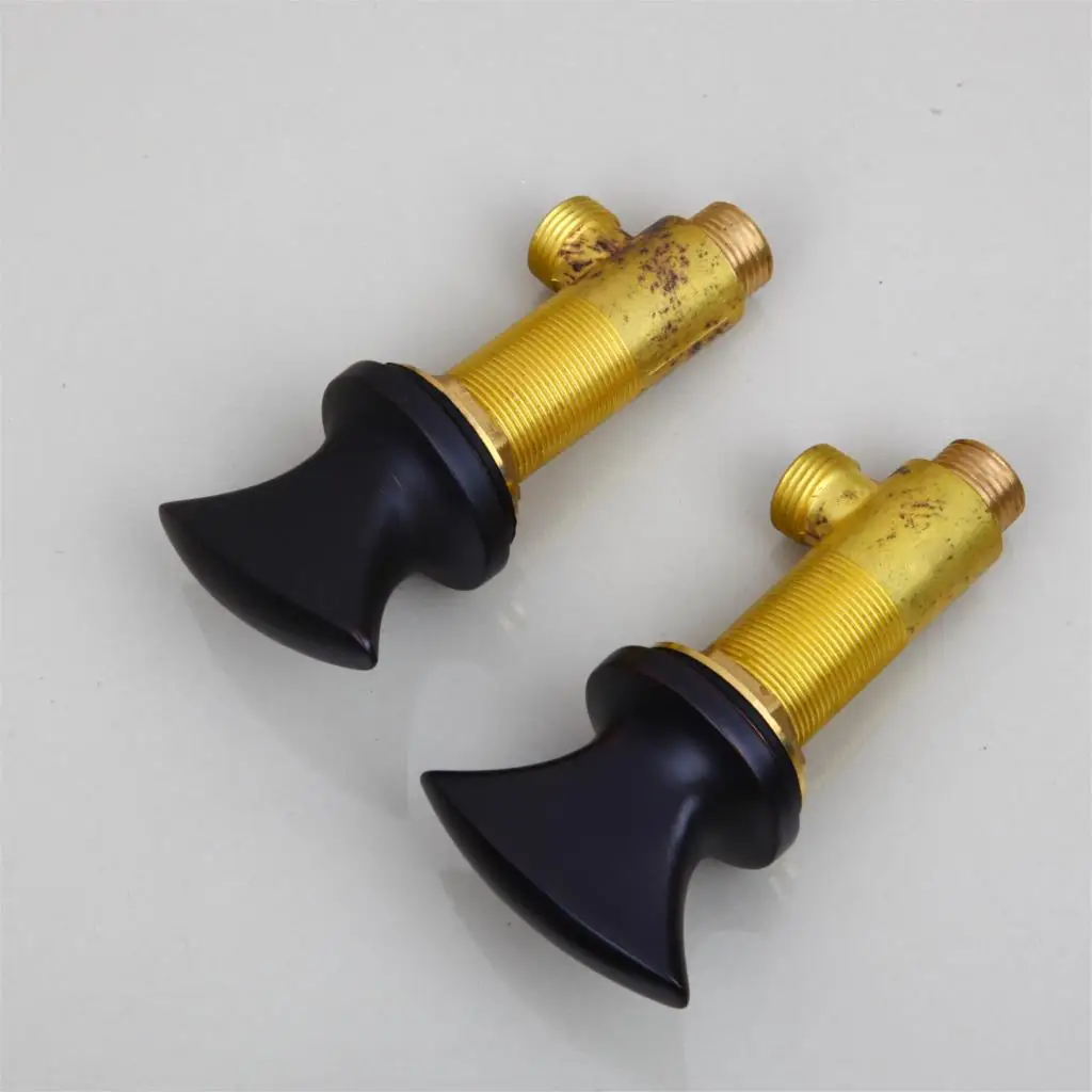 Монит масло втирают Бронзовый Ванна смеситель для душа кран 3 шт. набор на бортике