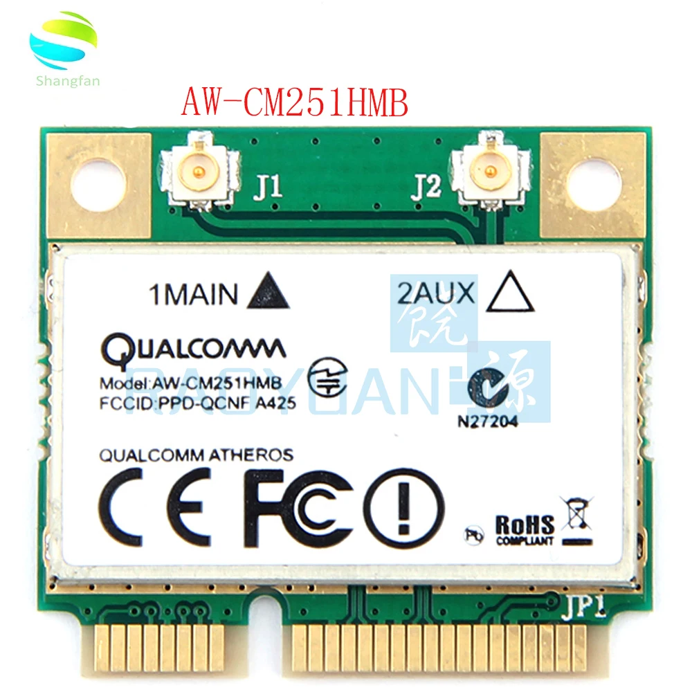 Беспроводной-AC двухдиапазонный для Qualcomm Atheros QCA9377 AW-CM251HMB Mini PCI-E Wifi карта 433 Мбит/с