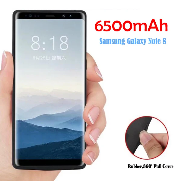 Батарея случае 6500 мАч для Samsung Galaxy Note 8 Smart Запасные Аккумуляторы телефонов