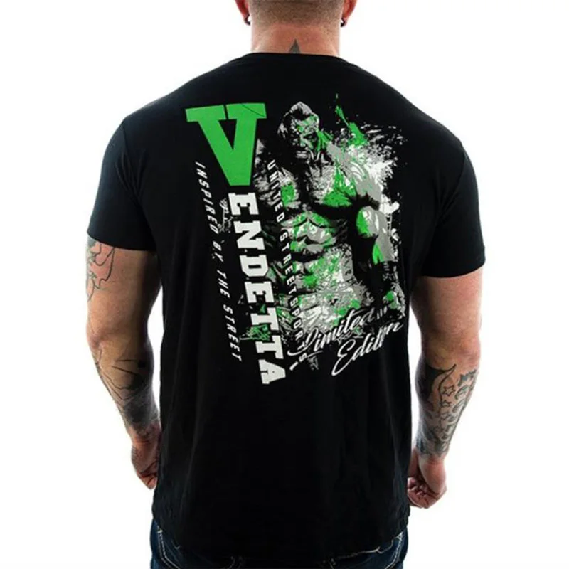 T-shirt 04 Мужская Летняя хлопковая футболка с коротким рукавом, футболки для тренажерного зала, фитнеса, футболки для бодибилдинга, новые брендовые футболки с круглым вырезом, модная повседневная одежда с принтом - Цвет: T-shirt 04
