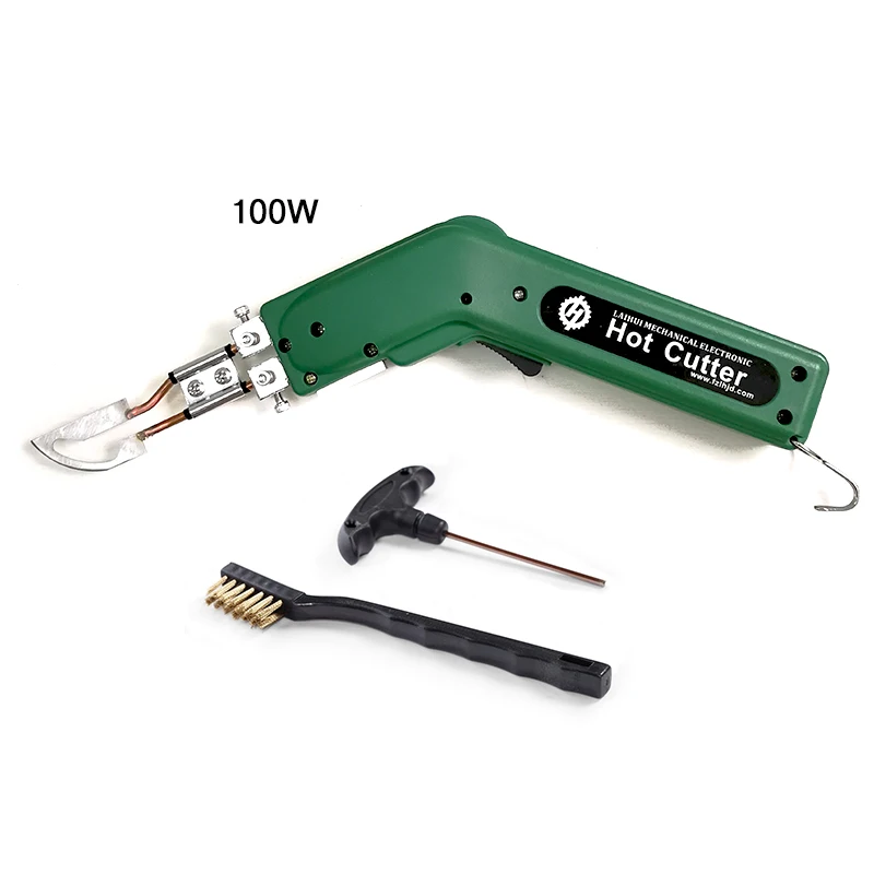 100W Curved knife Нож для горячей резки ткани тепла Резак Электрический пластиковый годный для тепла резак для пенопласта резак - Цвет: 100W Curved knife