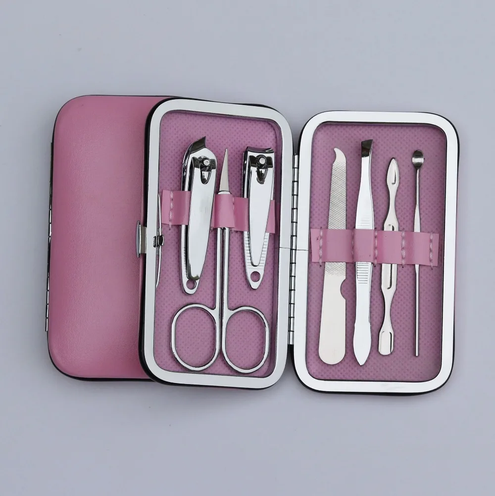 2018 мин. Мода 7 шт./компл. углерода Сталь гибкие кусачки для ногтей маникюр костюм