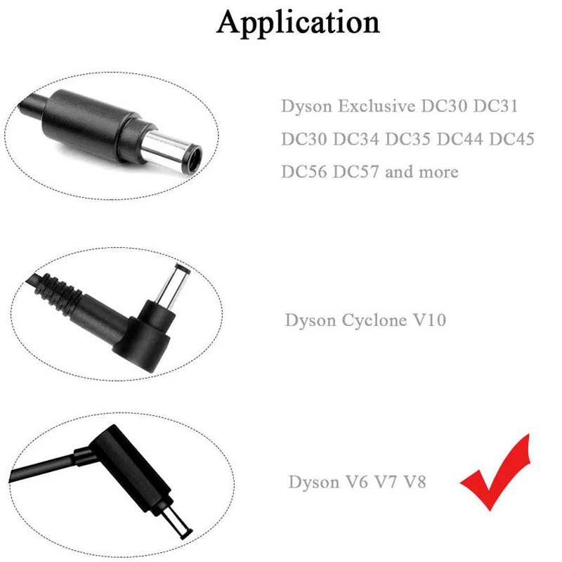 Адаптер питания для пылесоса Dyson V8 V7 V6 DC58 DC59 DC61 DC62 DC74 | Электроника