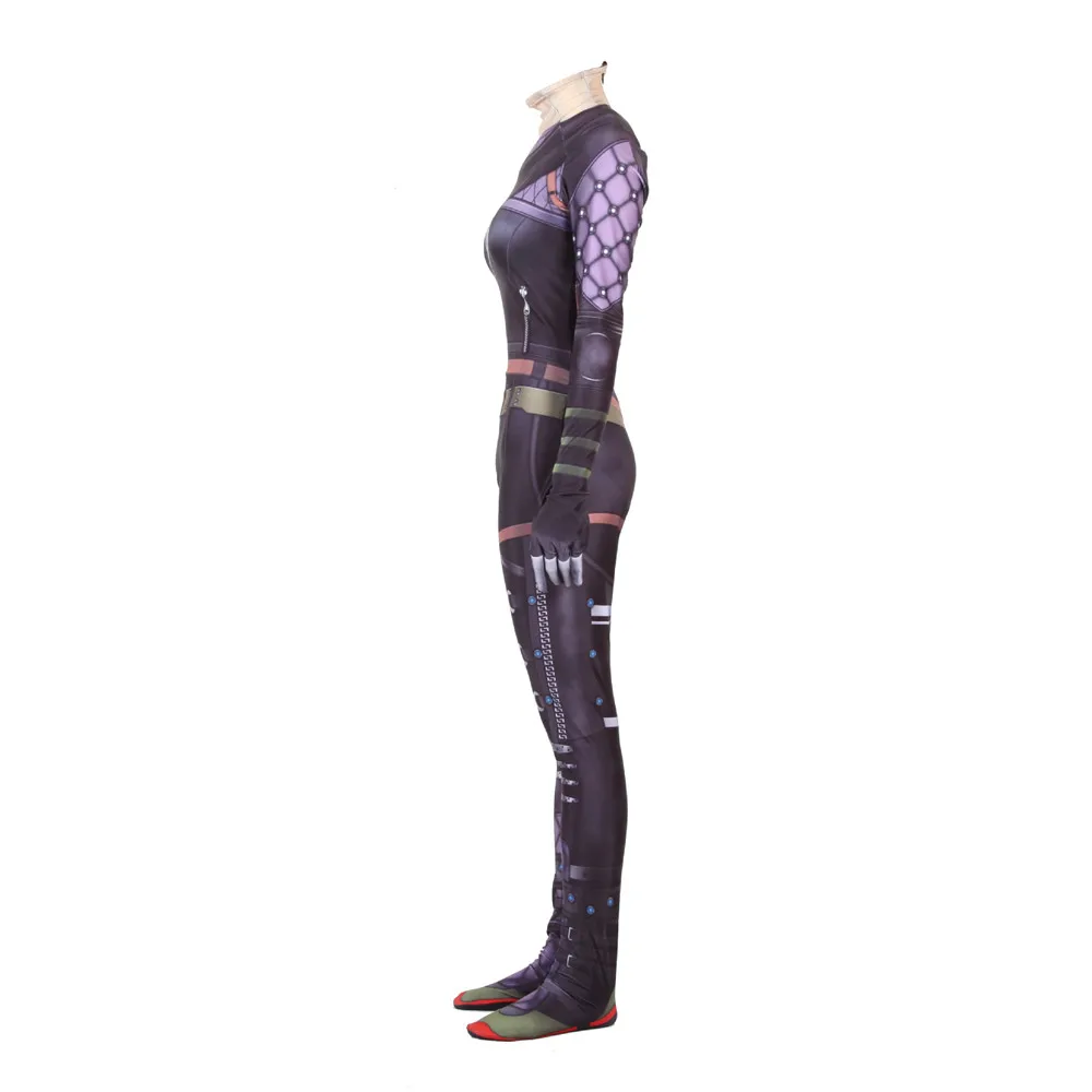 Женский и детский костюм для косплея Kostuum Ghost Spirit Wraith Apex Legends боди Zentai комбинезоны