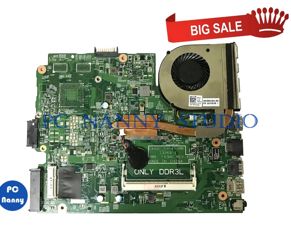 

Материнская плата PCNANNY 00XDMH 0XDMH для ноутбука Dell Inspiron 3542/i3-4005U 13269-1 DDR3L протестирована