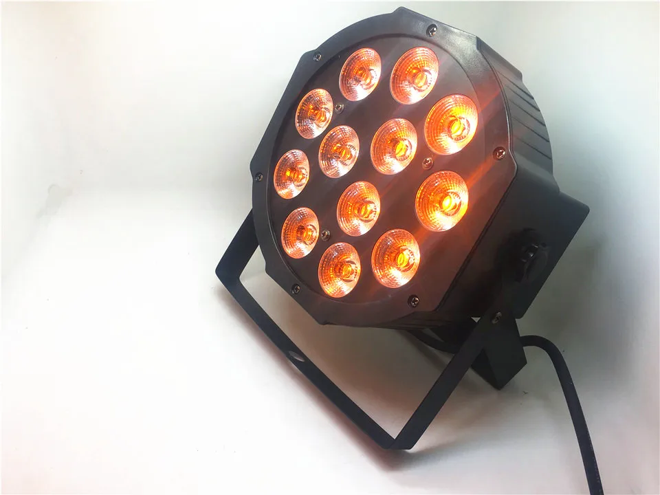 Плоский светодиодный светильник 6 в 1 CREE RGBWA UV 12x18 Вт 6/10 каналов|light dmx|stage lightled dj |