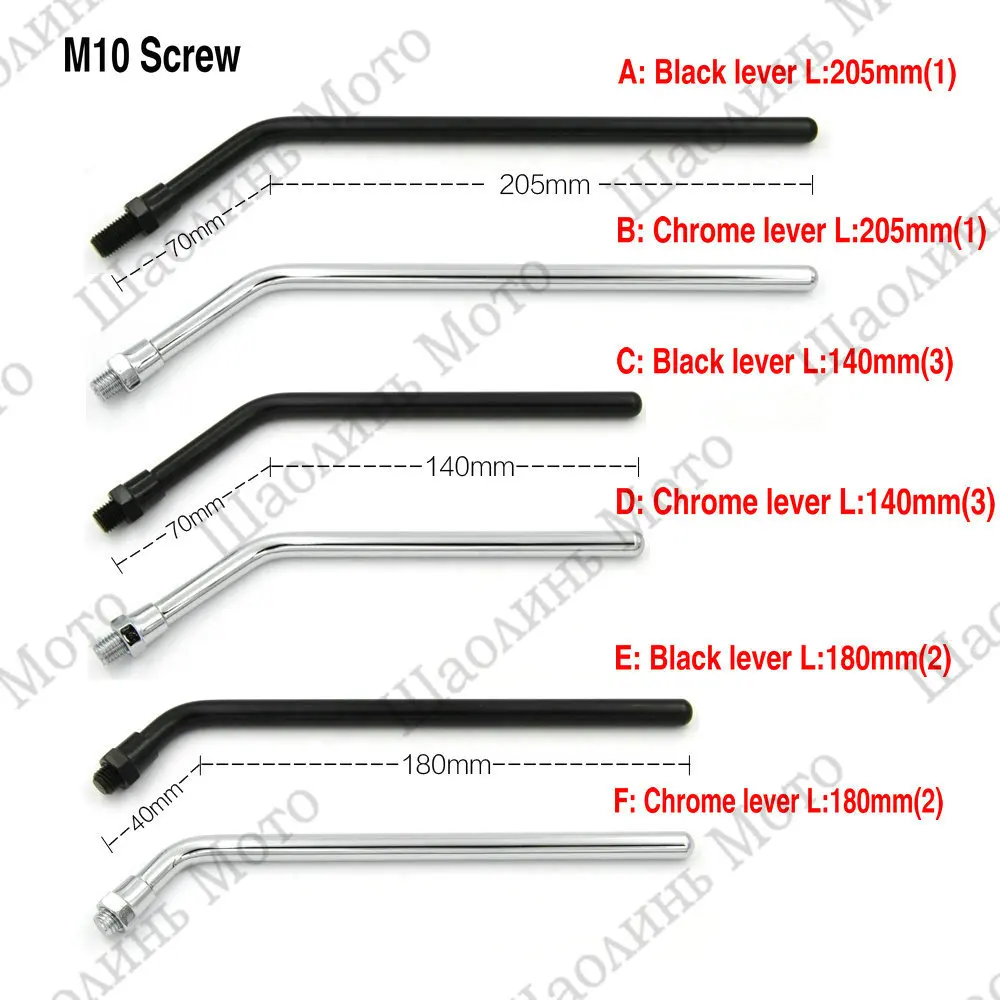 Винтажные 10 5 см черные/хромированные мотоциклетные зеркала M8 M10 Резьба Зеркало