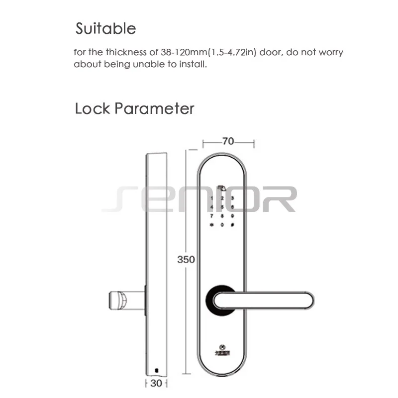 App Bluetooth Wifi Gateway Doorlock Fingerprint Smart Lock Passcode IC Card Locks Anti-theft Electronic Black D6 2019 NEW |