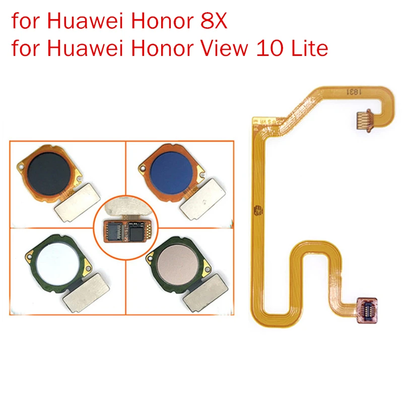 Для Huawei Honor 8X сканер отпечатков пальцев разъем для кнопки Home Touch ID гибкий кабель