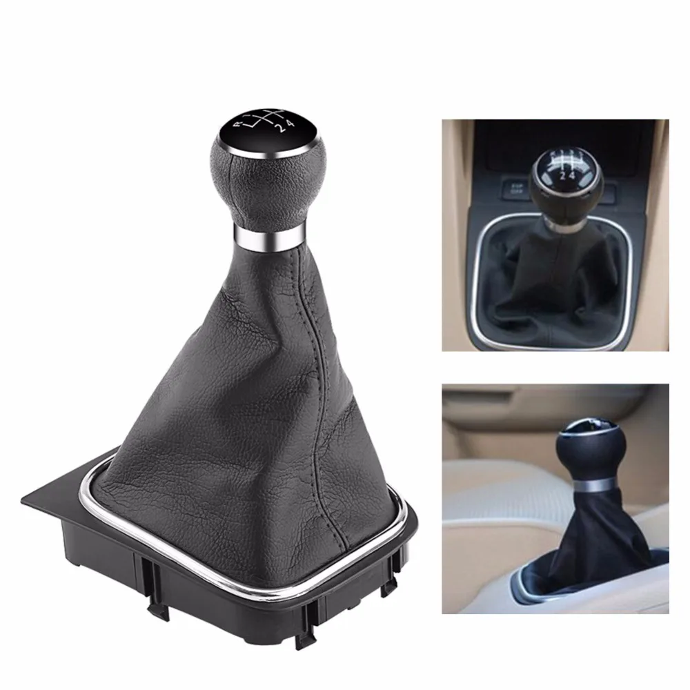5 скоростей Ручка Переключения рулевого механизма автомобиля Gearstick Gaiter Boot Kit для VW