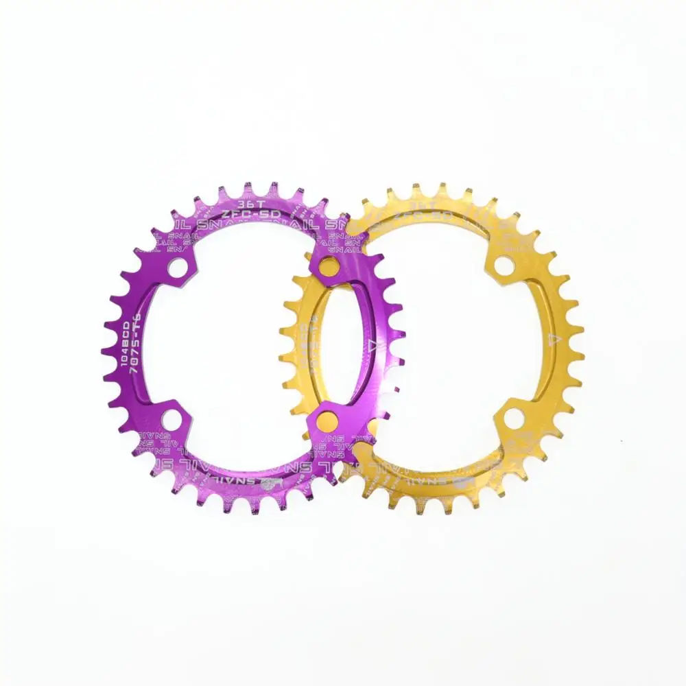 SNAIL Chainring 104 BCD Овальный 32T 34T 36T 38T зуб MTB горный велосипед кольцо цепи велосипеда зубная пластина chainwheel 104BCD