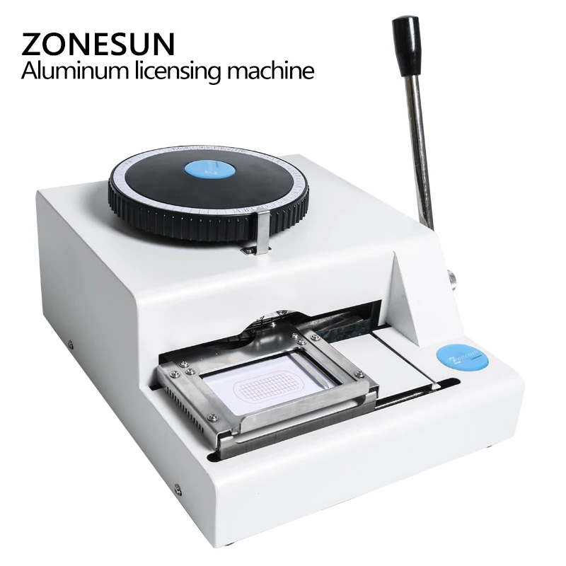 ZONESUN 52 персонаж ручной собачий тег машина Металлическая Тиснение ID карта