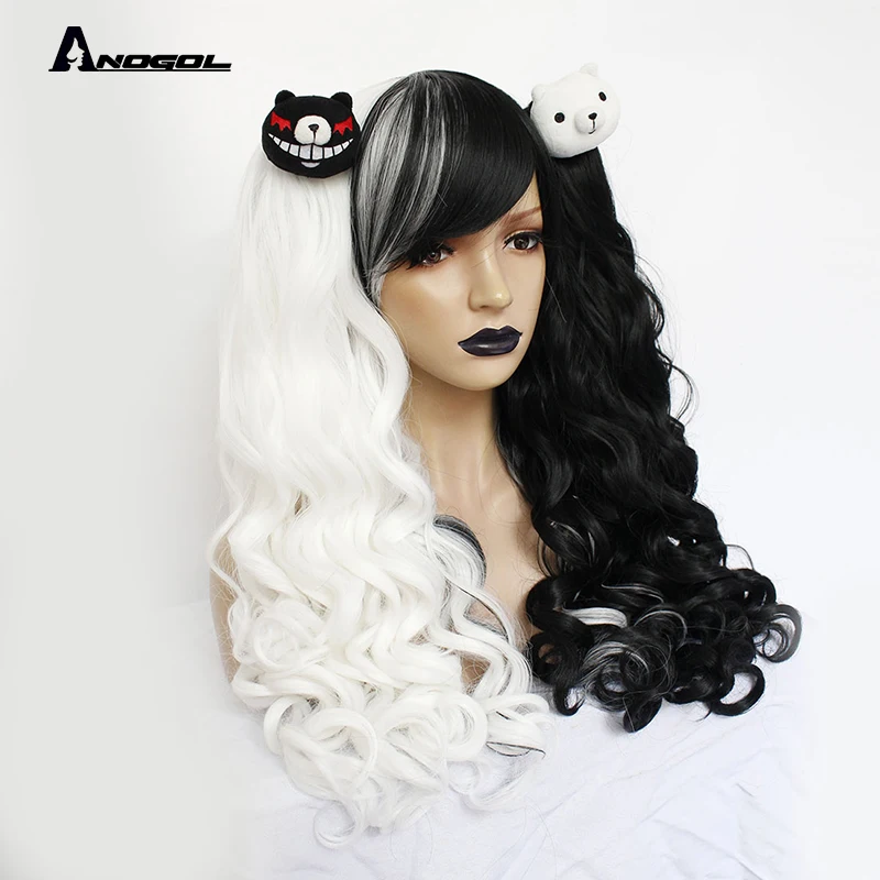 Anogol бренд DanganRonpa джунко эношима Ludenbeck Nanami Peko синтетические Косплей парики для Хэллоуина костюм Ролевые игры