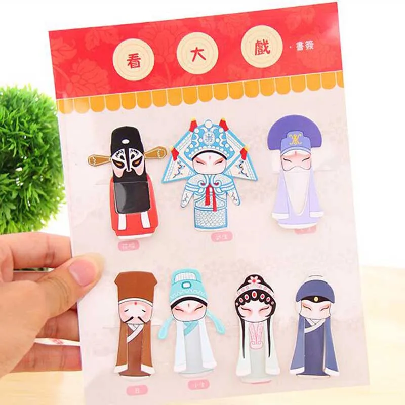 1 компл./лот китайский элемент бумажных закладок Пекинская опера маски для лица