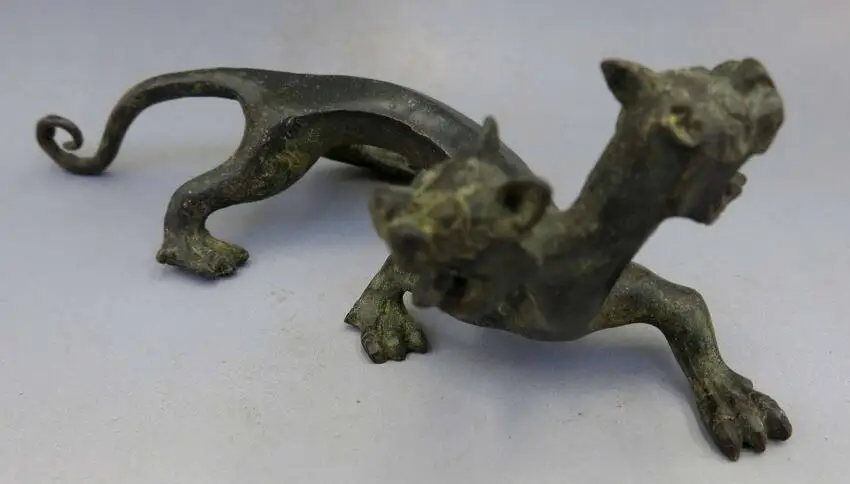 Китайская Бронзовая медная резная статуя дракона | Дом и сад