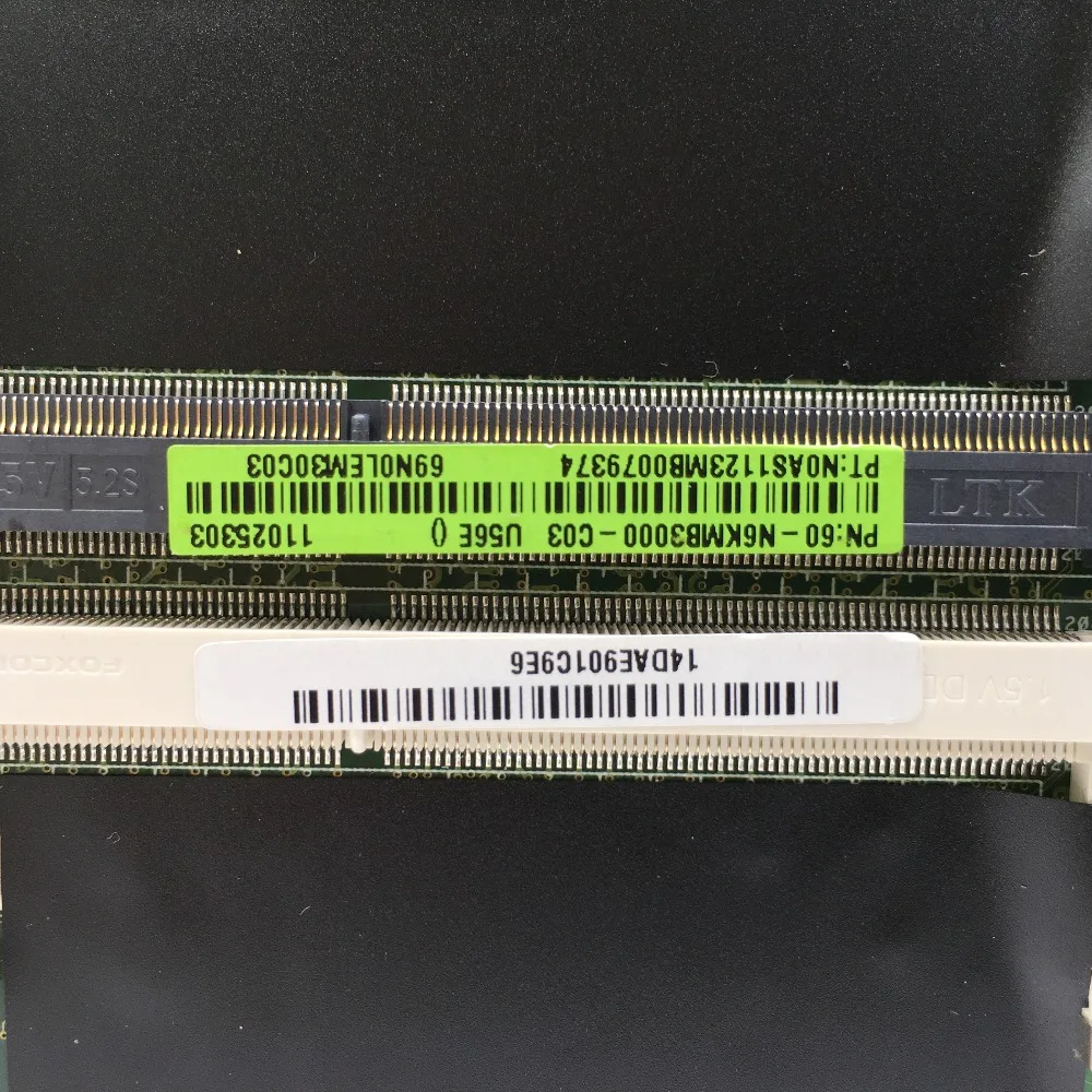 KEFU U56E плата для ASUS U56E U56 DDR3 HM65 материнская плата для ноутбука Тесты работу
