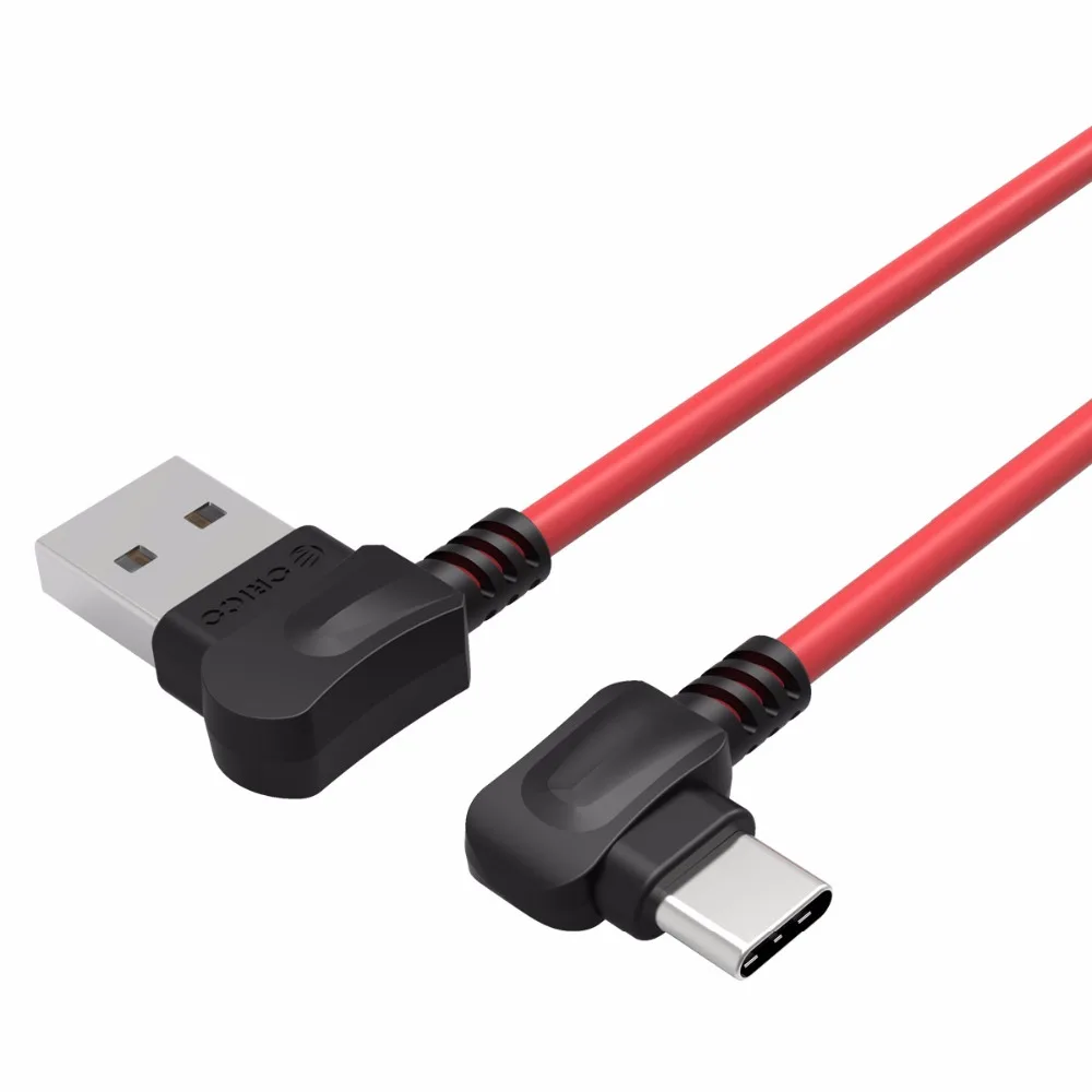 Кабель ORICO type-c с прямоугольным изгибом для телефонов USB type-C, usb-кабель для зарядки samsung OnePlus Xiaomi 4C