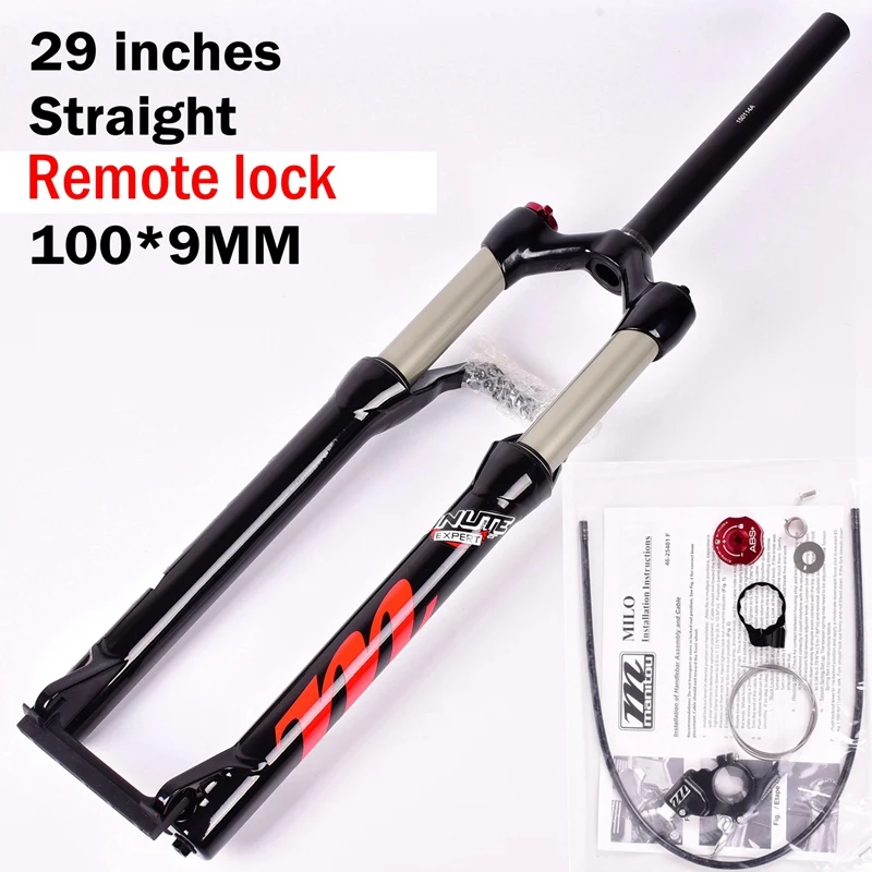 29 remote lock BK Велосипедная вилка Manitou suspension MINUTE EXPERT 27,5 er 29 дюймов, воздушные вилки для горного велосипеда, пульт дистанционного управления pk MACHETE COMP MARKHOR 100*9 мм AM - Цвет: 29 remote lock BK