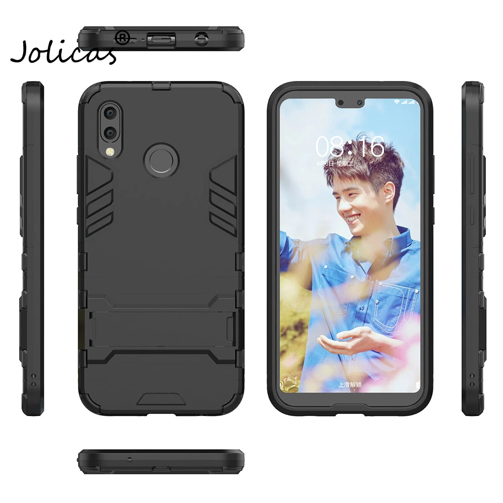2018 новый телефон чехол для huawei P20 lite Броня Жесткий Kickstand задняя крышка P20lite Coque 4 ГБ