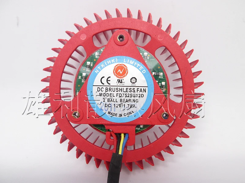 Бесплатная доставка. FD7525U12D R9 290 открытая версия турбины 1.70A 4 проводной PWM