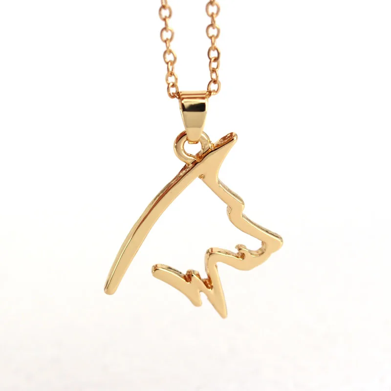 

hzew new cute and simple dog head pendant necklace dog necklaces gift