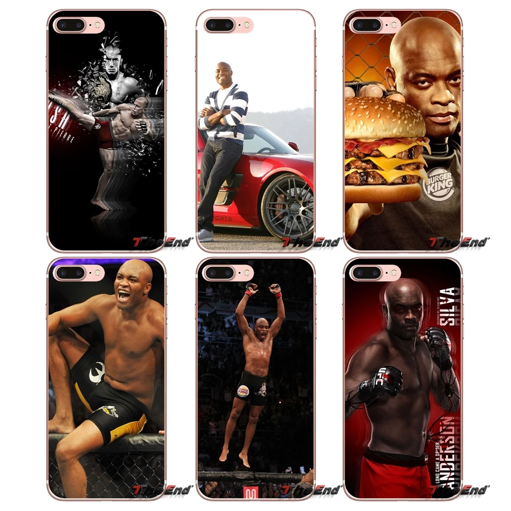 Anderson Silva постер для Sony Xperia Z Z1 Z2 Z3 Z5 compact M2 M4 M5 E3 T3 XA Aqua LG G4 G5 G3 G2 Mini Capa чехол сотового