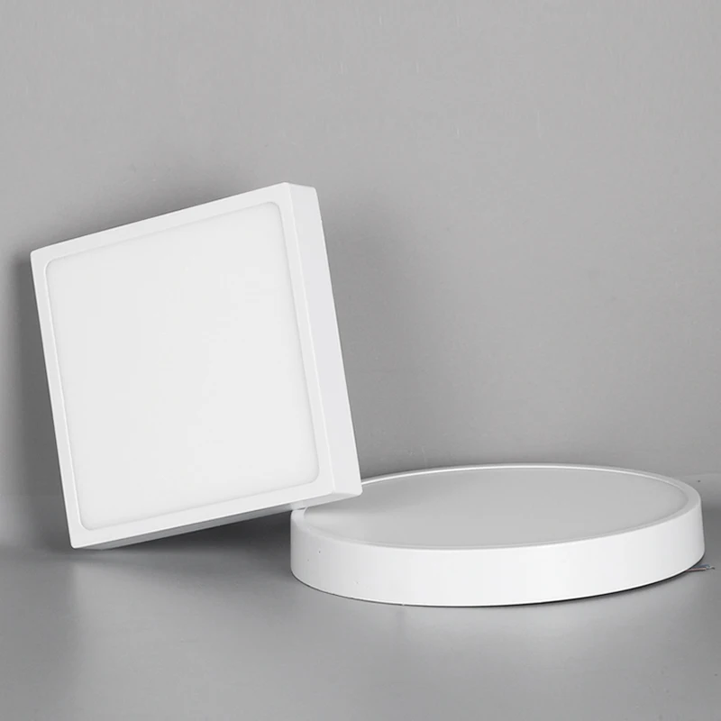 

4x Ultra-thin 8W 16W 22W Round Square Panel LED aluminum Led Panel Light Surface Mounted Downlight ceiling down lamp AC85-265V