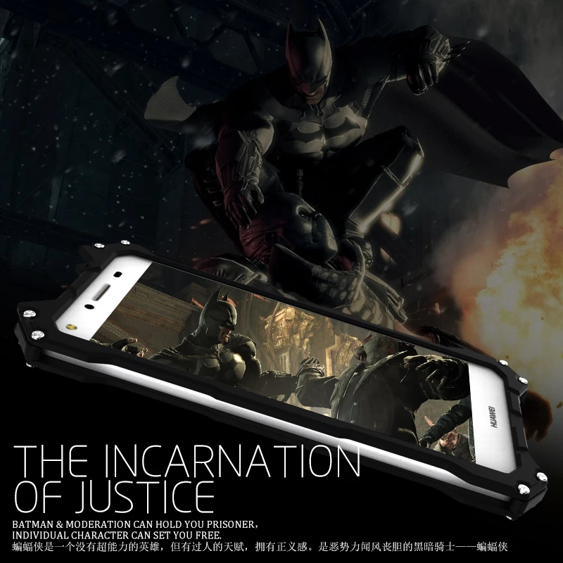P9 P10 R-JUST Batman Aluminum Metal Cover Case for Huawei Plus Premium Shockproof Rugged Armor For Cases | Мобильные телефоны и