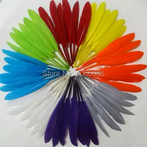 

Hot Sale! 1000pcs/lot 10-12cm Multicolor Dyed Loose Goose Feathers DIY duck feather Free shipping