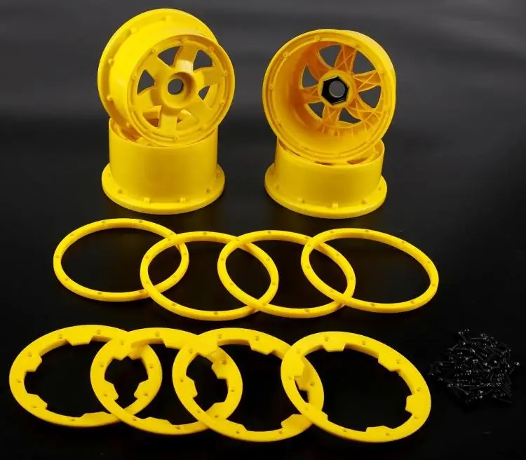 Нейлоновая колесная втулка super star с кольцевым замком для 1/5 HPI RACING KM Baja 5B 5T 5SC TDBX FS MCD