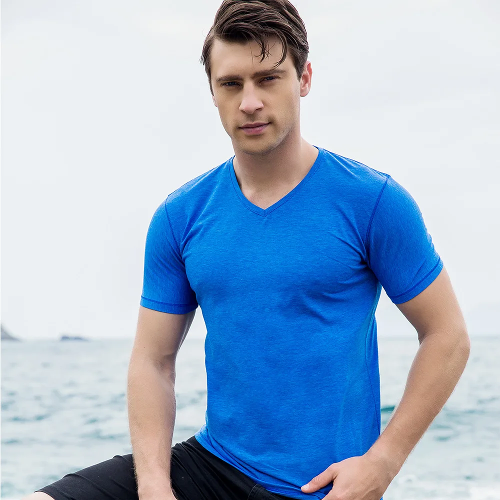 Fredd Marshall Men T Shirt Solid Tops Tees Short Sleeve T-shirt Men's Brand Fashion V Neck Cotton 2018 New Arrive | Мужская одежда