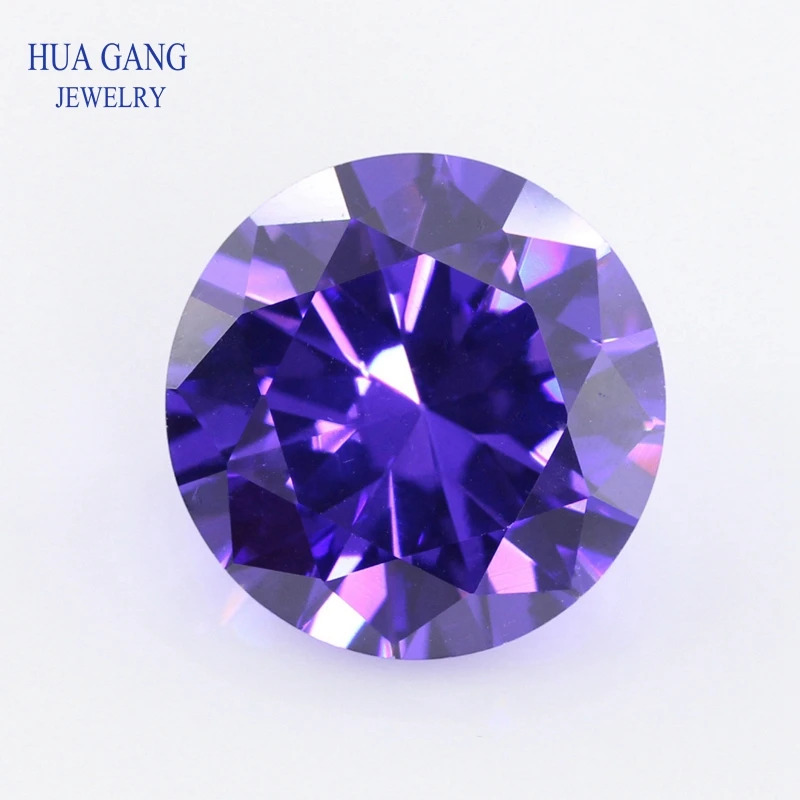 

Violet 0.8~10mm Cubic Zirconia Round Shape AAAAA Brilliant Cut Loose CZ Stone Synthetic Gems For Jewelry Free shipping