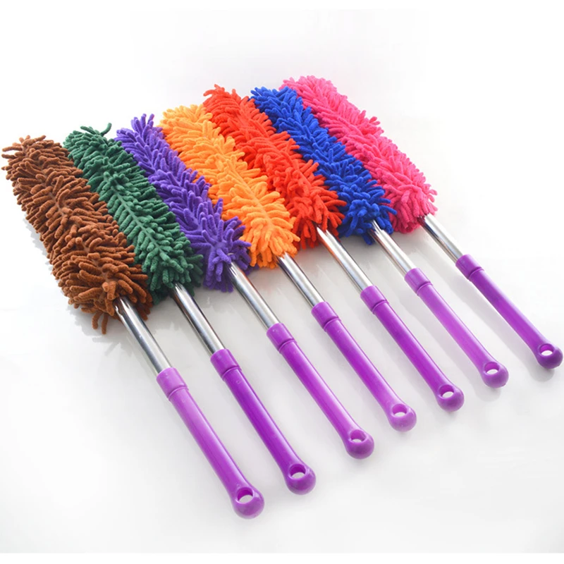 

Adjustable Long-handled Duster Quality Fiber Chenille Telescopic Soft Microfiber Household Flexible Furniture Car Dust Cleaners