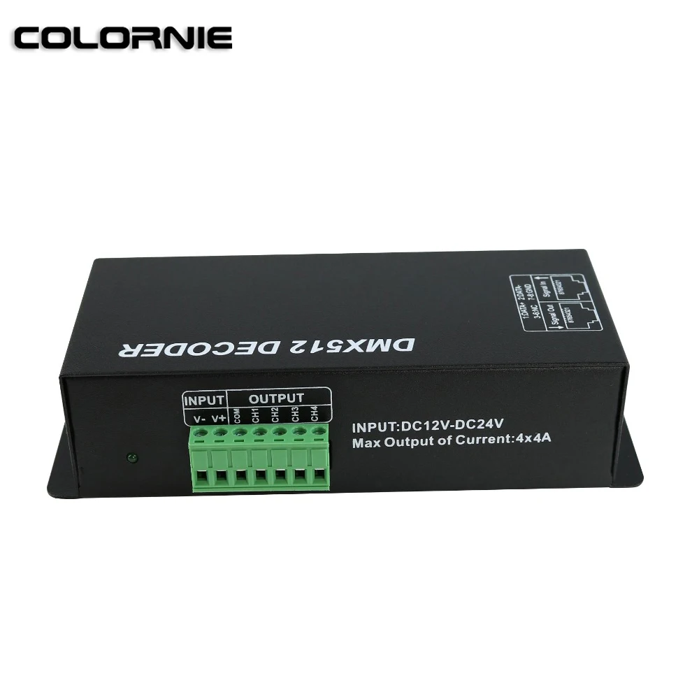 Декодер DMX512 RGBW DC12V ~ 24V 4chx4A декодер с цифровым дисплеем светодиодный